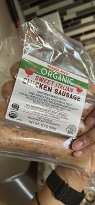 Organic Sweet Italian Chicken Sausage