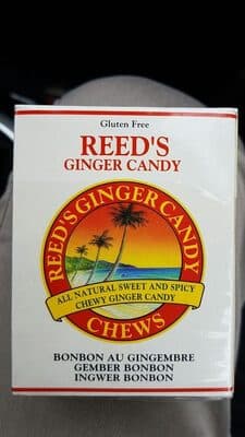 REED'S GINGER CANDY, CHEWY GINGER CANDY