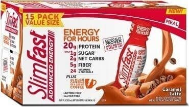 CARAMEL LATTE FLAVORED ADVANCED ENERGY MEAL REPLACEMENT SHAKE, CARAMEL LATTE