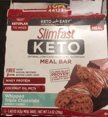 KETO FAT BOMB MEAL REPLACEMENT BARS, WHIPPED TRIPLE CHOCOLATE, WHIPPED TRIPLE CHOCOLATE