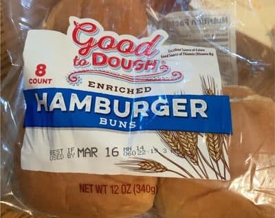 ENRICHED HAMBURGER BUNS