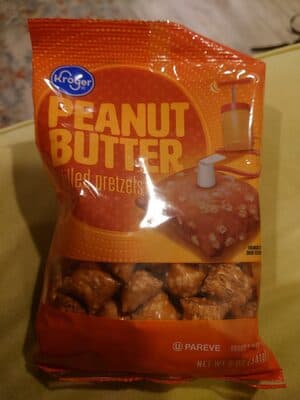 PEANUT BUTTER FILLED PRETZELS, PEANUT BUTTER