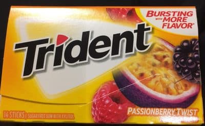 Trident gum passionberry twist sugar free1x14 pc