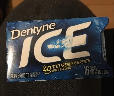 Dentyne ice gum peppermint — contains Candelilla Wax (wax From Stems And Branches Of Euphorbia Cerifera)