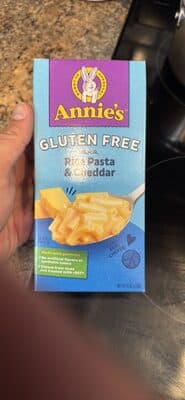 Rice Pasta with Dried Cheddar Cheese