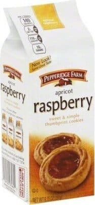 Apricot raspberry thumbprint cookies