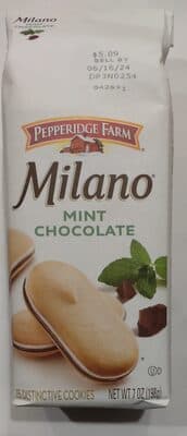Mint Chocolate Milano Cookies