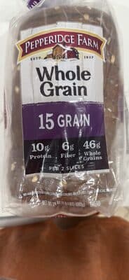 Whole Grain 15 Grain Bread