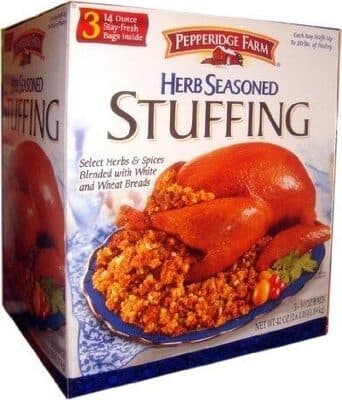 HERB SEASONED WHITE AND WHEAT BREADS BLENDED WITH HERBS & SPICES CLASSIC STUFFING, HERB SEASONED