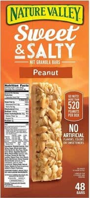 sweet and salty granola bars peanut