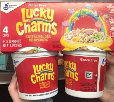 Lucky Charms Breakfast Cereal Cups 4 Pack