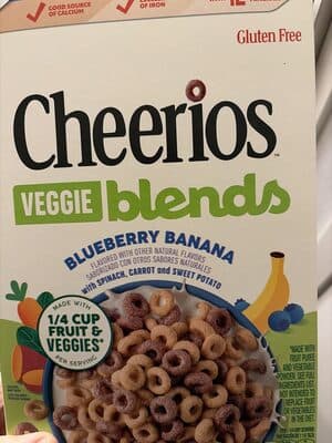 Cheerios Veggie Blends Blueberry Banana