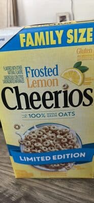Cheerios Frosted Lemon Breakfast Cereal Family Size