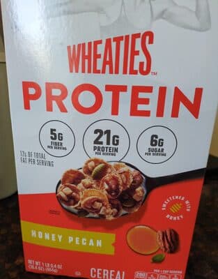 Wheaties Protein Honey Pecan Breakfast Cereal