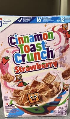 Strawberry Cinnamon Toast Crunch Breakfast Cereal