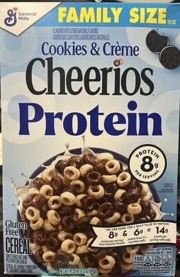 Cheerios Protein Cookies 'N Cream Breakfast Cereal Family Size