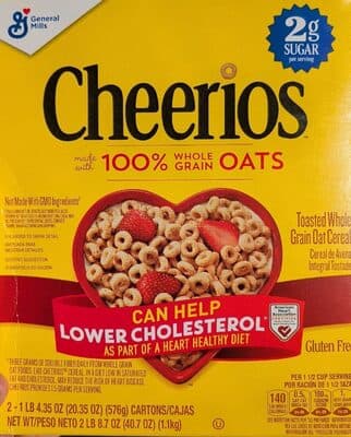 Cheerios Original Gluten Free Breakfast Cereal 2 Pack