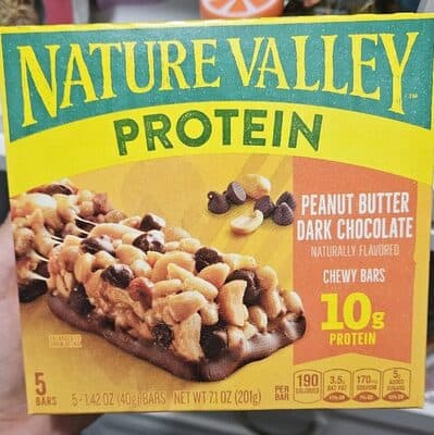 PEANUT BUTTER DARK CHOCOLATE CHEWY BARS