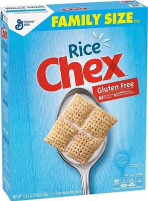Rice Chex Gluten Free Breakfast Cereal Family Size
