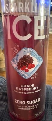 Sparkling Ice Grape Raspberry 17oz Bottle EA