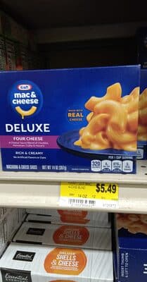 DELUXE FOUR CHEESE MACARONI & CHEESE DINNER, FOUR CHEESE