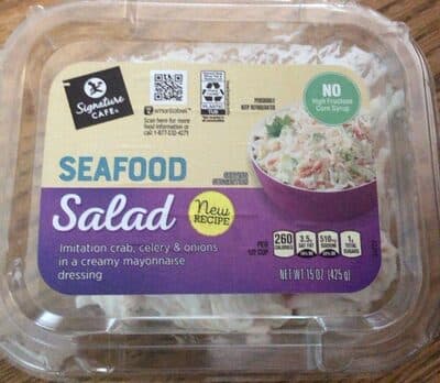 SEAFOOD IMITATION CRAB, CELERY & ONIONS IN A CREAMY MAYONNAISE DRESSING SALAD, SEAFOOD