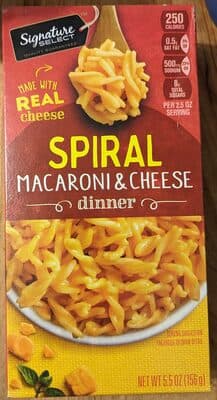 MACARONI & CHEESE SPIRAL DINNER, MACARONI & CHEESE