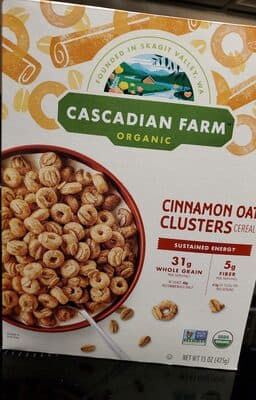 Cascadian Farm Organic Cinnamon O's with Oats Breakfast Cereal
