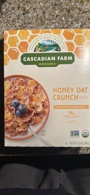 Cascadian Farm Organic Honey Oat Crunch Breakfast Cereal