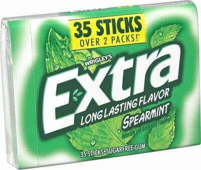 SPEARMINT SUGARFREE GUM, SPEARMINT