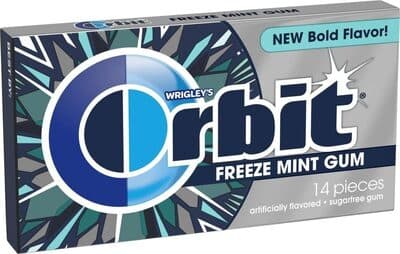 FREEZE MINT SUGARFREE GUM, FREEZE MINT