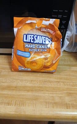 Life savers butter rum hard candy
