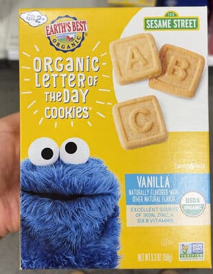 Organic Letter Of The Day Cookies Very Vanilla