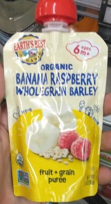 Organic Banana Raspberry Brown Rice