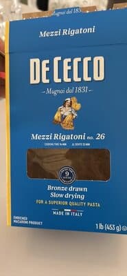 Mezzi Rigatoni no. 26