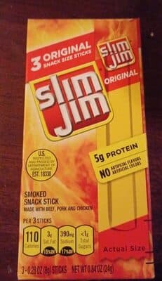 ORIGINAL SNACK SIZE SMOKED SNACK STICK, ORIGINAL