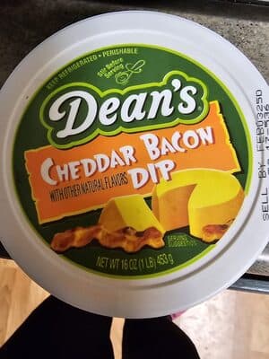 CHEDDAR BACON DIP, CHEDDAR BACON
