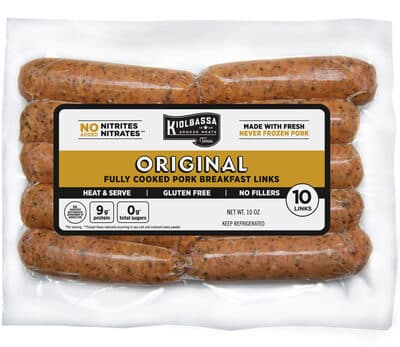 BREAKFAST LINKS FULLY COOKED SAUSAGE, BREAKFAST LINKS