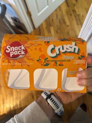 Orange Crush Snack Pack Jello