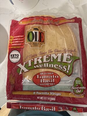 TOMATO BASIL TORTILLA WRAPS, TOMATO BASIL