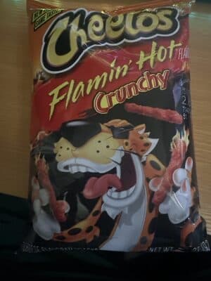 Cheetos crunchy xxtra flamin hot