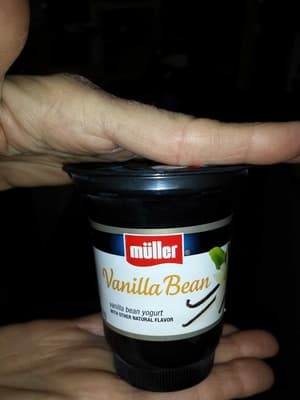 MULLER, ICE CREAM INSPIRED YOGURT!, VANILLA BEAN, VANILLA BEAN