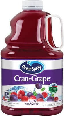 Grape Cranberry Juice Drink From Concentrate