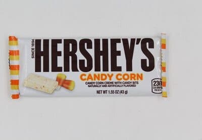 CANDY CORN CREME BAR WITH CANDY BITS, CANDY CORN