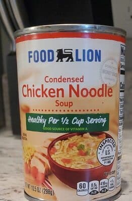 CHICKEN NOODLE CONDENSED SOUP, CHICKEN NOODLE