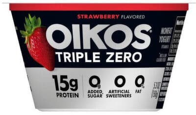 OIKOS TRIPLE ZERO STRAWBERRY FLAVORED