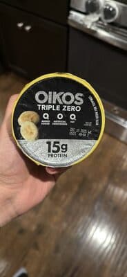 BANANA CREME FLAVORED OIKOS TRIPLE ZERO