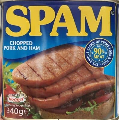 SPAM chopped pork and ham