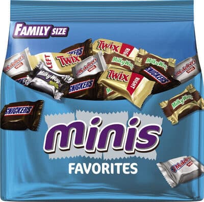 Family size minis favorites chocolate