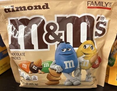 almond m&m's